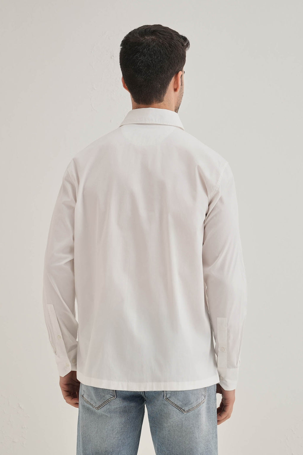 Amoe Hand Embroidered Designer Shirt - White